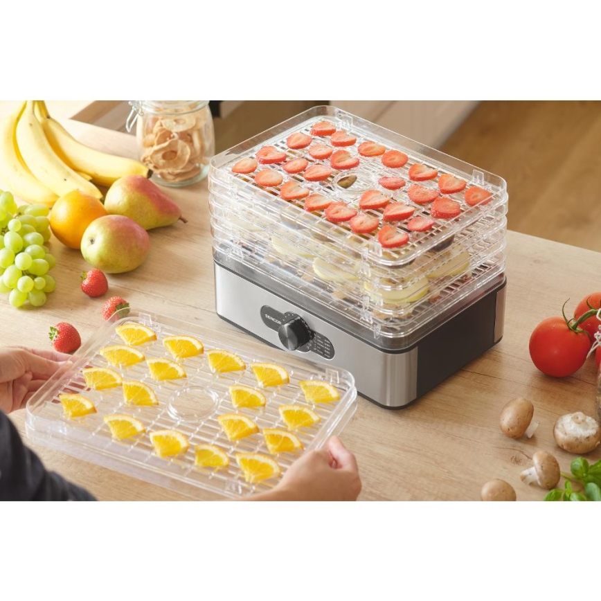 Sencor - Deshidratador de alimentos con control de temperatura 700 W/230 V