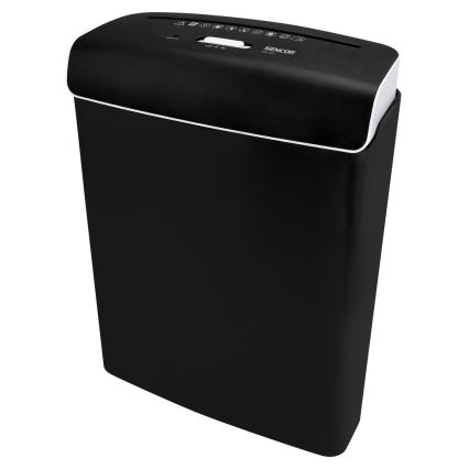 Sencor - Destructora de papel A4 volumen 7 l 230V negro