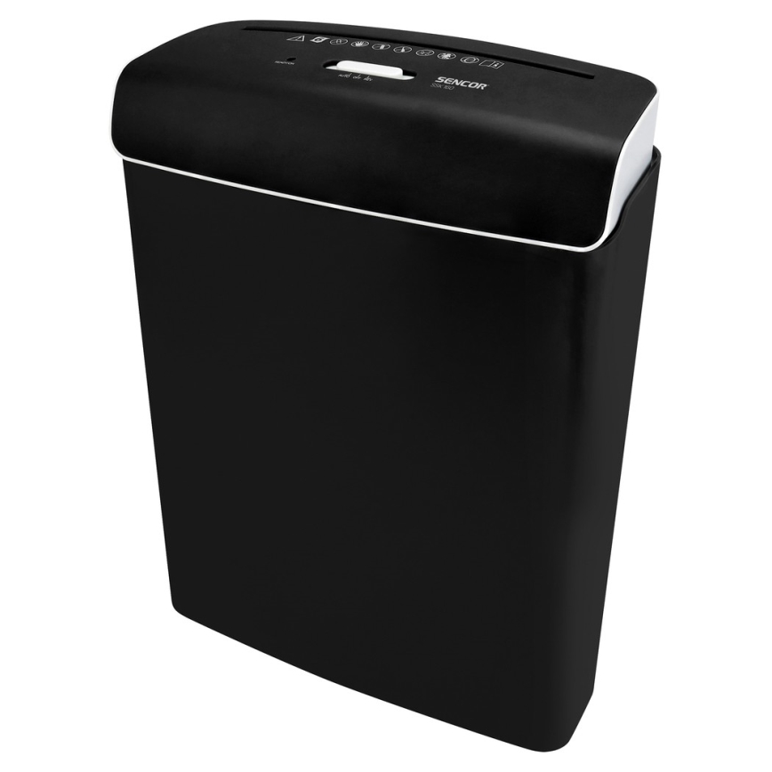 Sencor - Destructora de papel A4 volumen 7 l 230V negro