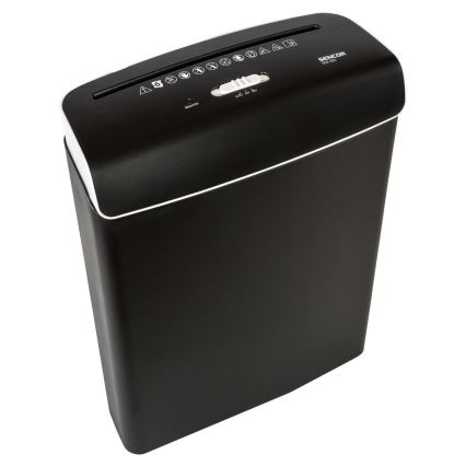 Sencor - Destructora de papel A4 volumen 7 l 230V negro