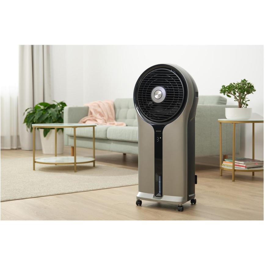 Sencor - Enfriador de aire móvil 3 en 1 110W/230V plata/negro + mando a distancia