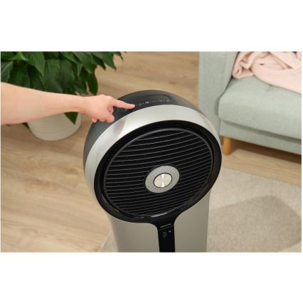 Sencor - Enfriador de aire móvil 3 en 1 110W/230V plata/negro + mando a distancia