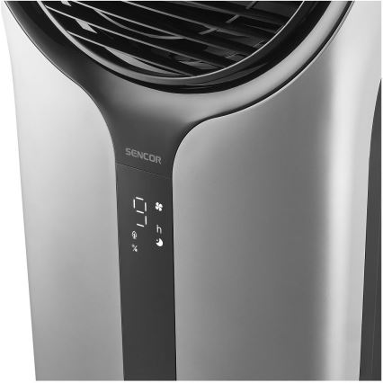 Sencor - Enfriador de aire móvil 3 en 1 110W/230V plata/negro + mando a distancia