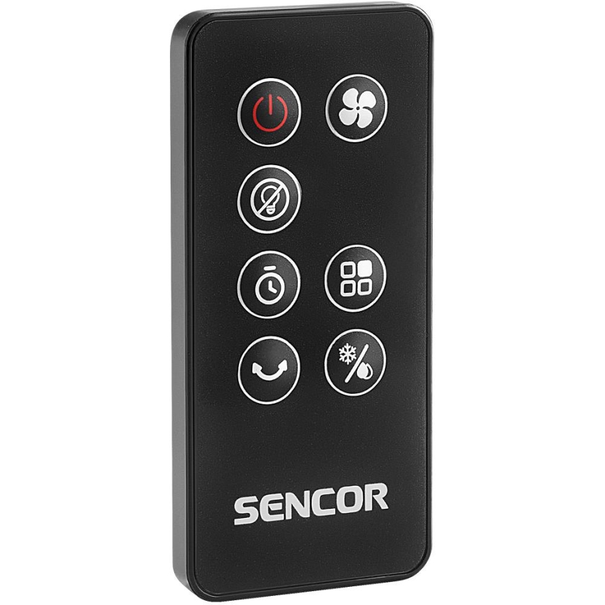 Sencor - Enfriador de aire móvil 3 en 1 110W/230V plata/negro + mando a distancia