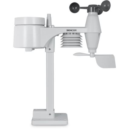 Sencor - Estación meteorológica profesional con pantalla LCD a color 5V/1xCR2032 + 3xAA