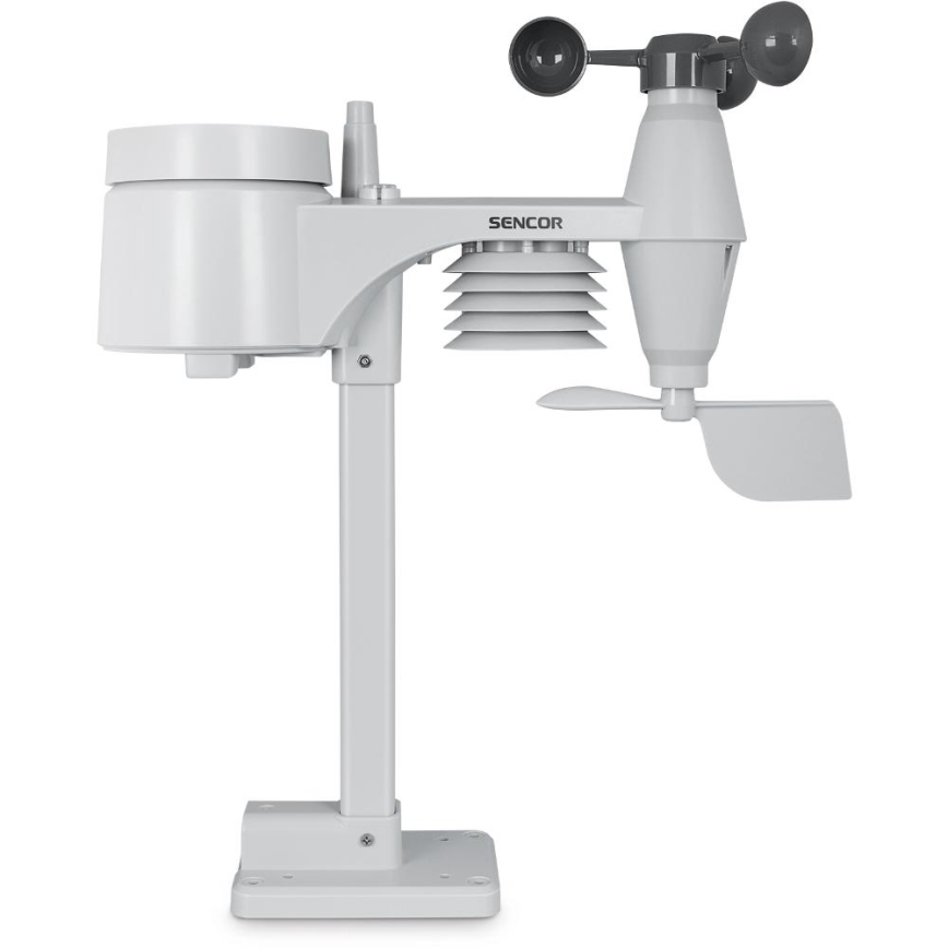 Sencor - Estación meteorológica profesional con pantalla LCD a color 5V/1xCR2032 + 3xAA
