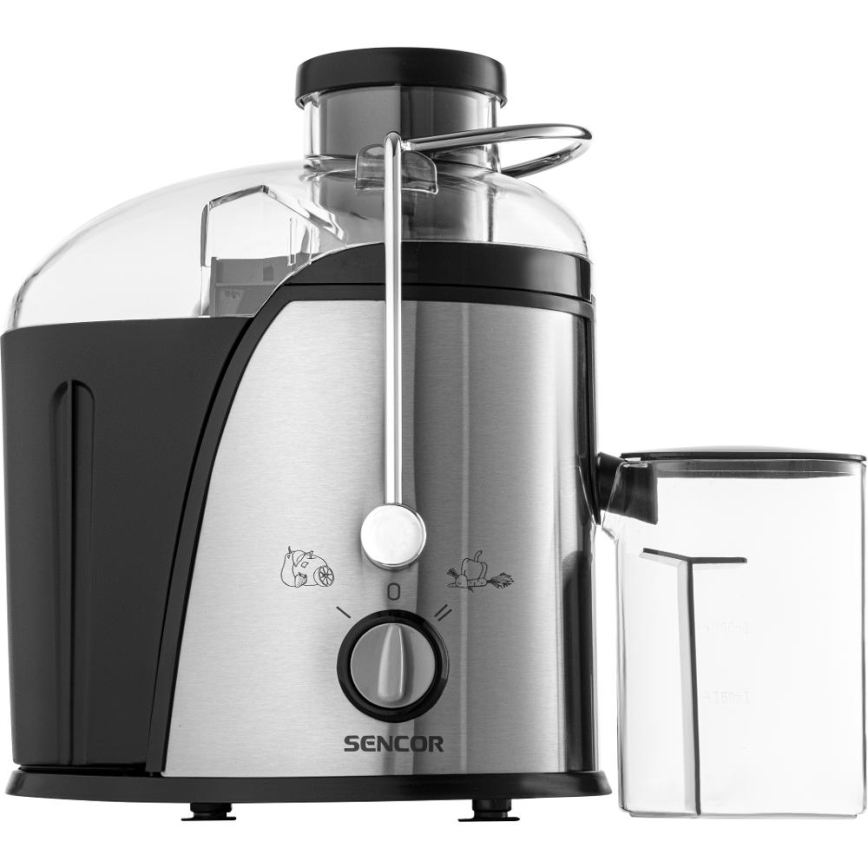 Sencor - Extractor de zumos 400W/230V cromo mate/negro