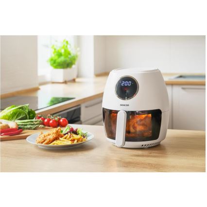 Sencor - Freidora de aire 3,5 l 1300 W/230 V blanca