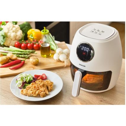 Sencor - Freidora de aire 3,5 l 1300 W/230 V blanca
