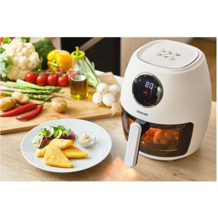 Sencor - Freidora de aire 3,5 l 1300 W/230 V blanca