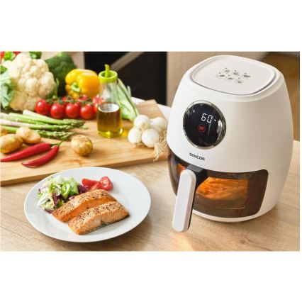 Sencor - Freidora de aire 3,5 l 1300 W/230 V blanca