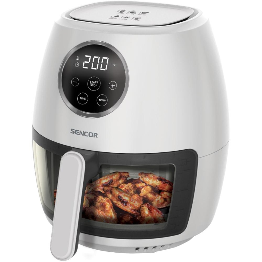Sencor - Freidora de aire 3,5 l 1300 W/230 V blanca
