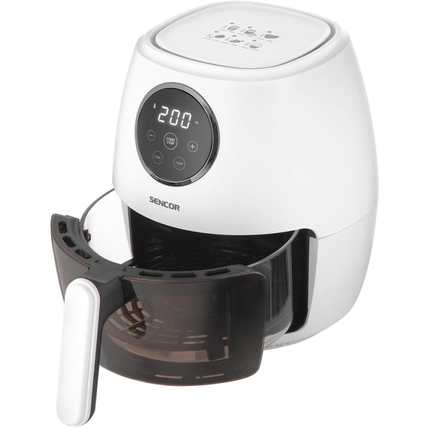 Sencor - Freidora de aire 3,5 l 1300 W/230 V blanca