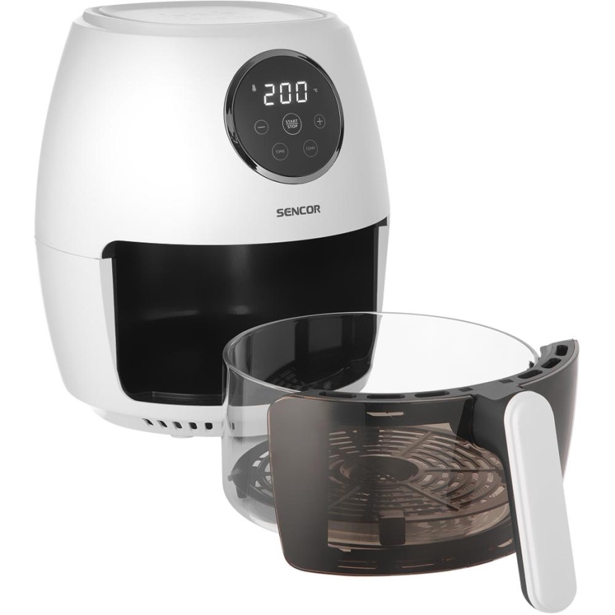 Sencor - Freidora de aire 3,5 l 1300 W/230 V blanca