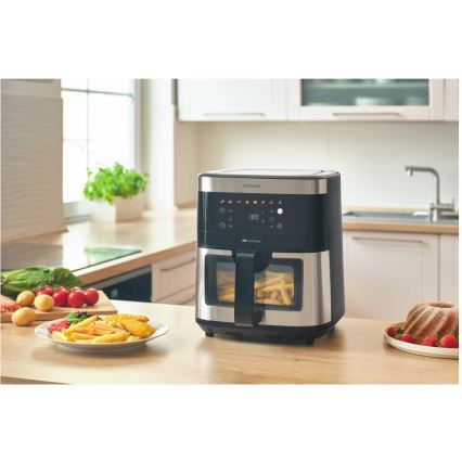 Sencor - Freidora de aire caliente 9 l 1700W/230V negra/cromo mate