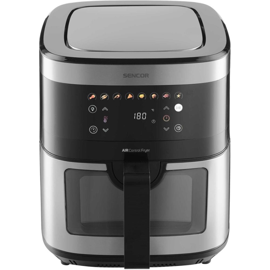 Sencor - Freidora de aire caliente 9 l 1700W/230V negra/cromo mate