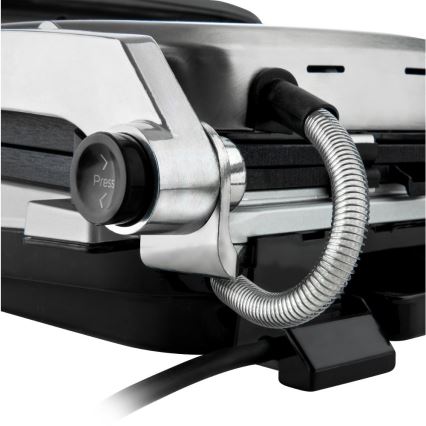 Sencor - Grill de contacto 2100W/230V cromo mate