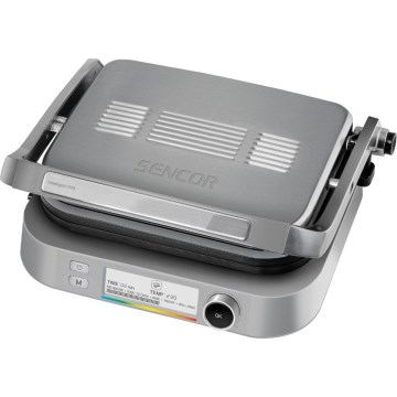 Sencor - Grill de contacto 2100W/230V cromo mate