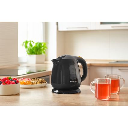 Sencor - Hervidor 1 l 1100W/230V negro/gris