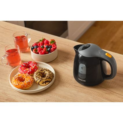 Sencor - Hervidor 1 l 1100W/230V negro/gris