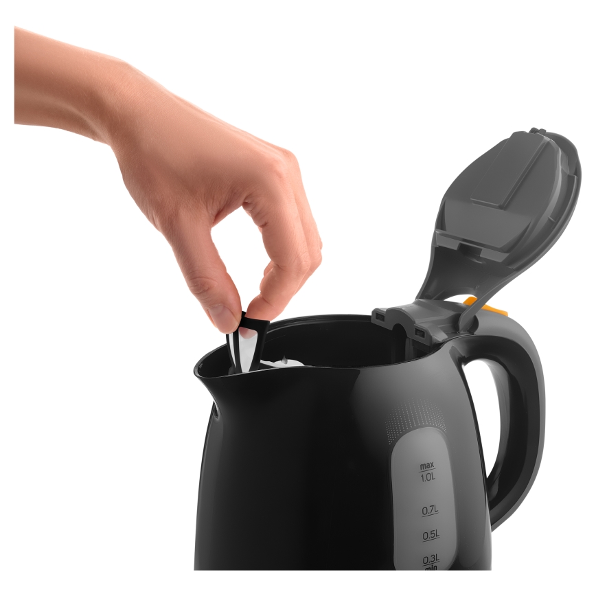 Sencor - Hervidor 1 l 1100W/230V negro/gris