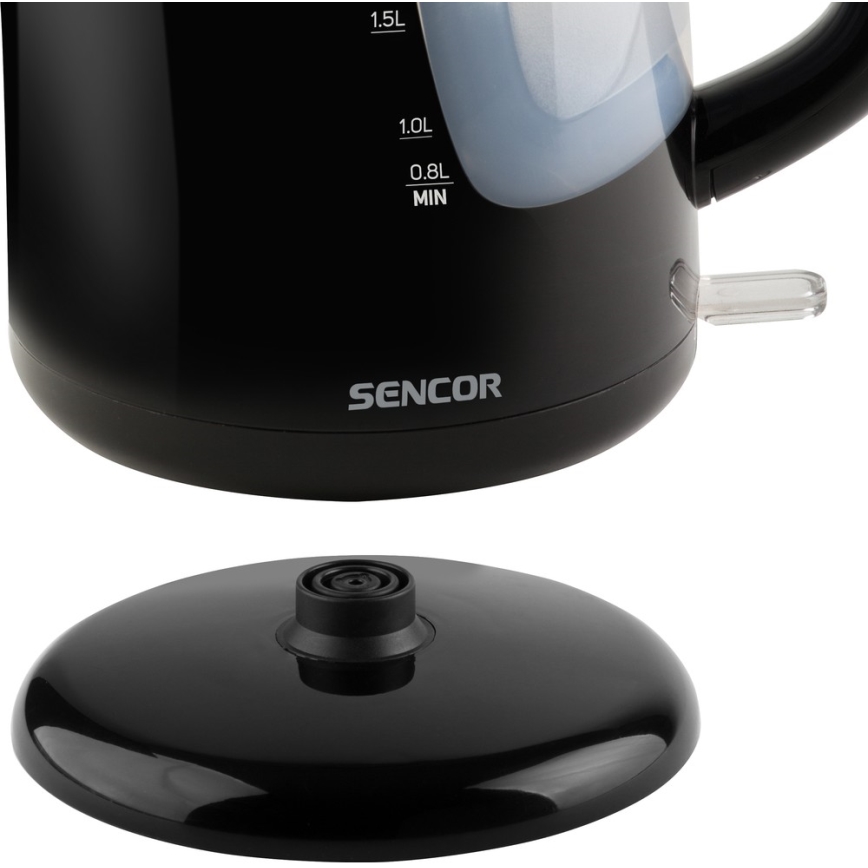 Sencor - Hervidor 2,5 l 2200W/230V negro