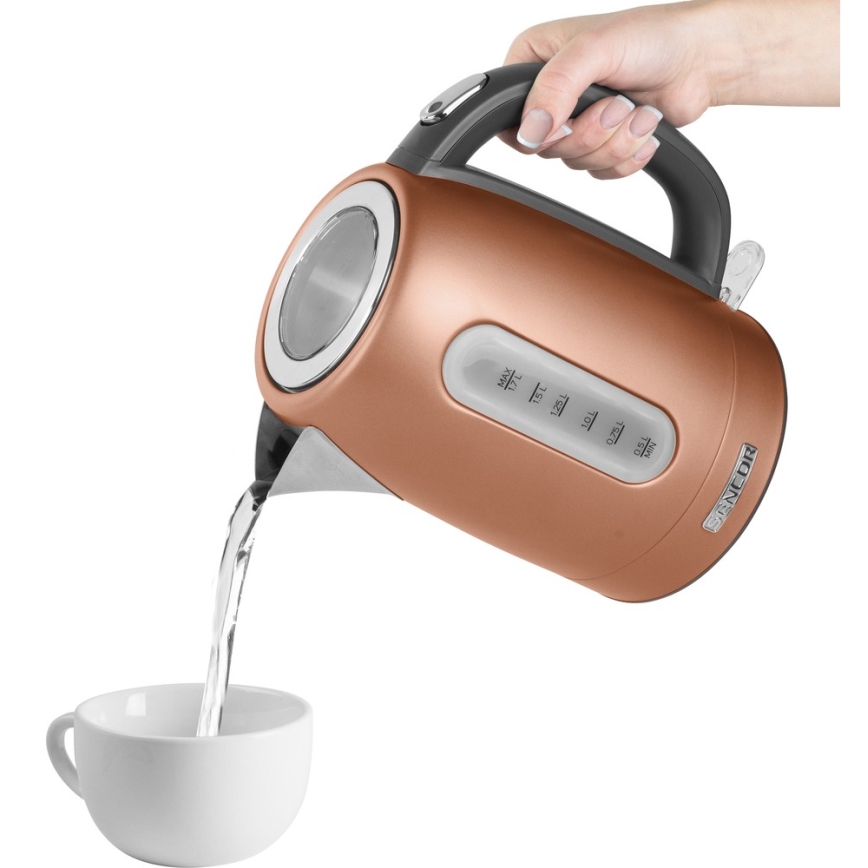 Sencor - Hervidor eléctrico 1,7 l 2150W/230V cobre
