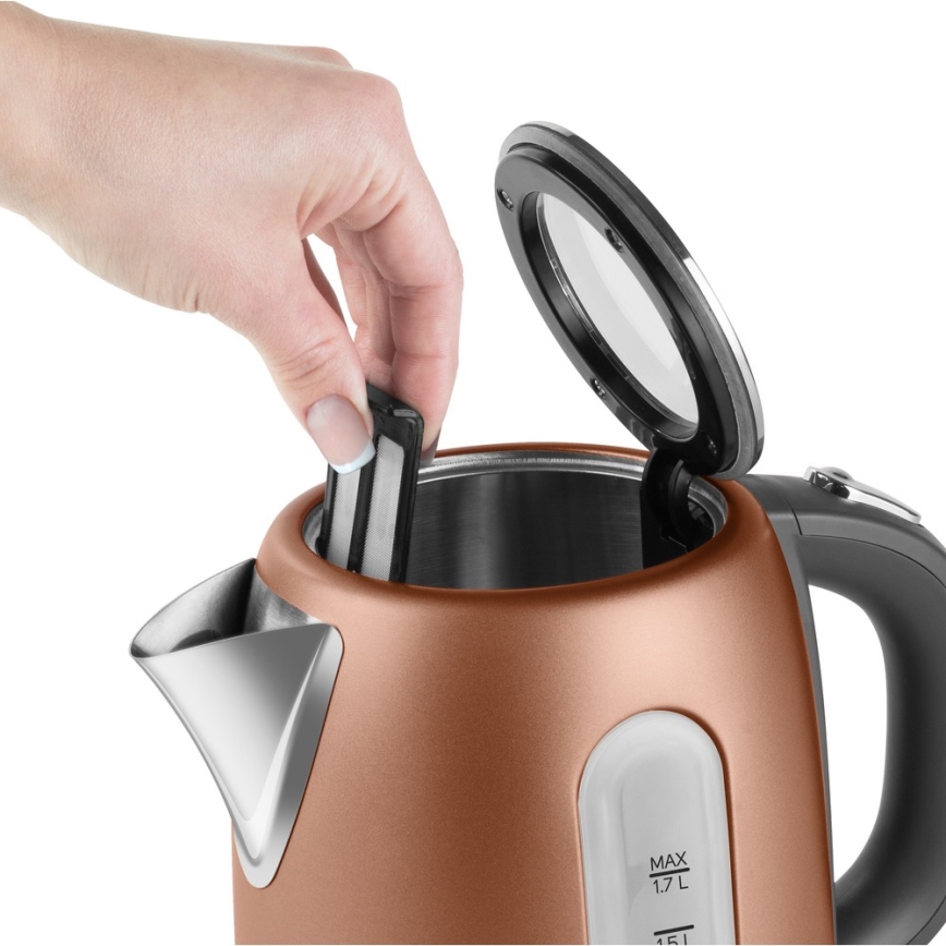 Sencor - Hervidor eléctrico 1,7 l 2150W/230V cobre