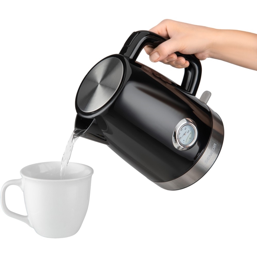 Sencor - Hervidor eléctrico 1,7 l 2150W/230V negro