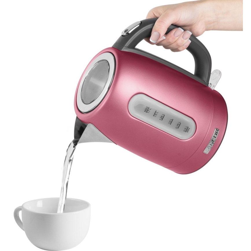 Sencor - Hervidor eléctrico 1,7 l 2150W/230V rosa