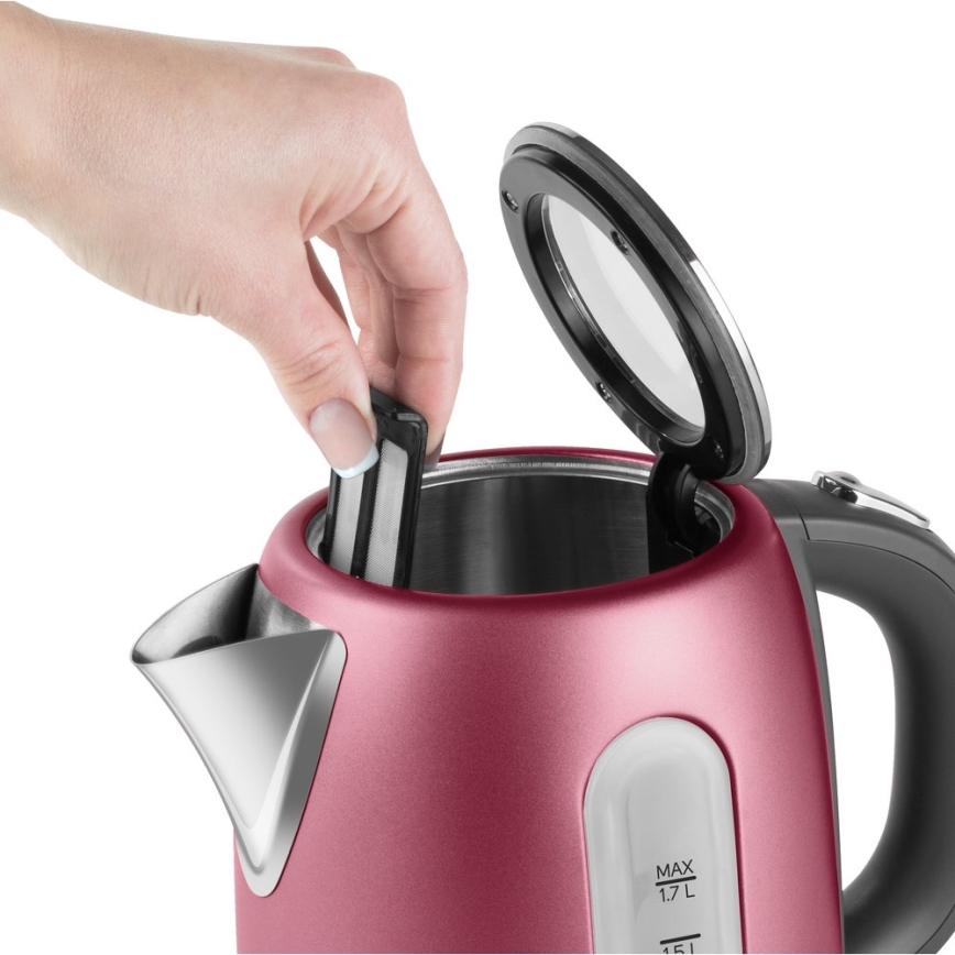 Sencor - Hervidor eléctrico 1,7 l 2150W/230V rosa
