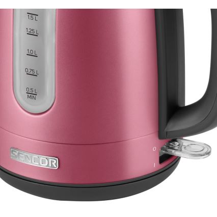 Sencor - Hervidor eléctrico 1,7 l 2150W/230V rosa