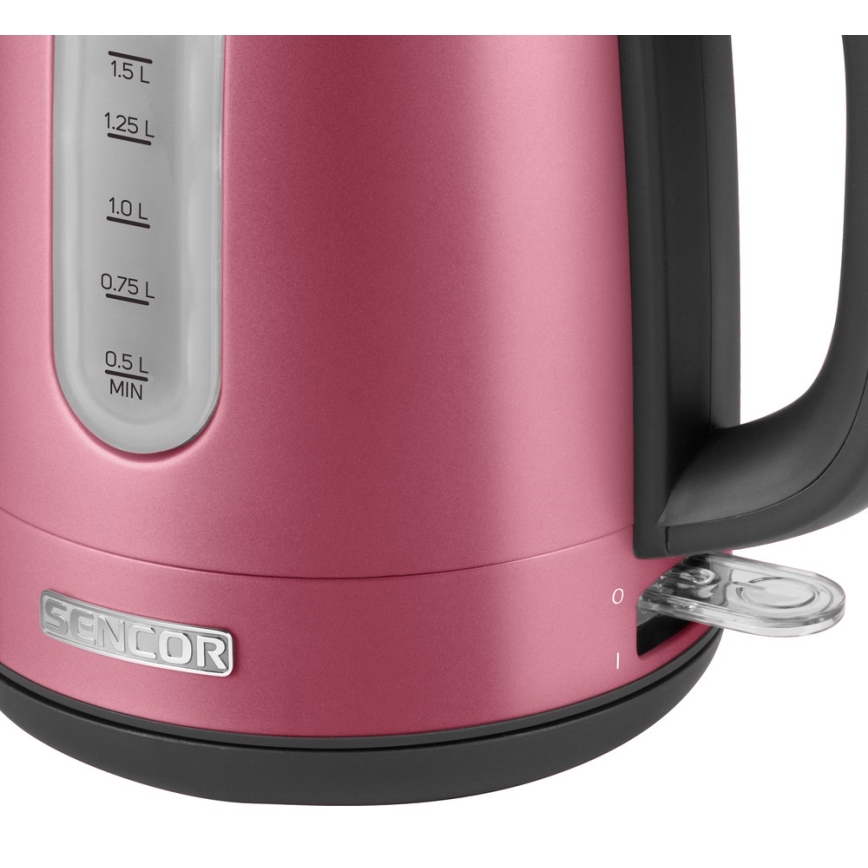 Sencor - Hervidor eléctrico 1,7 l 2150W/230V rosa