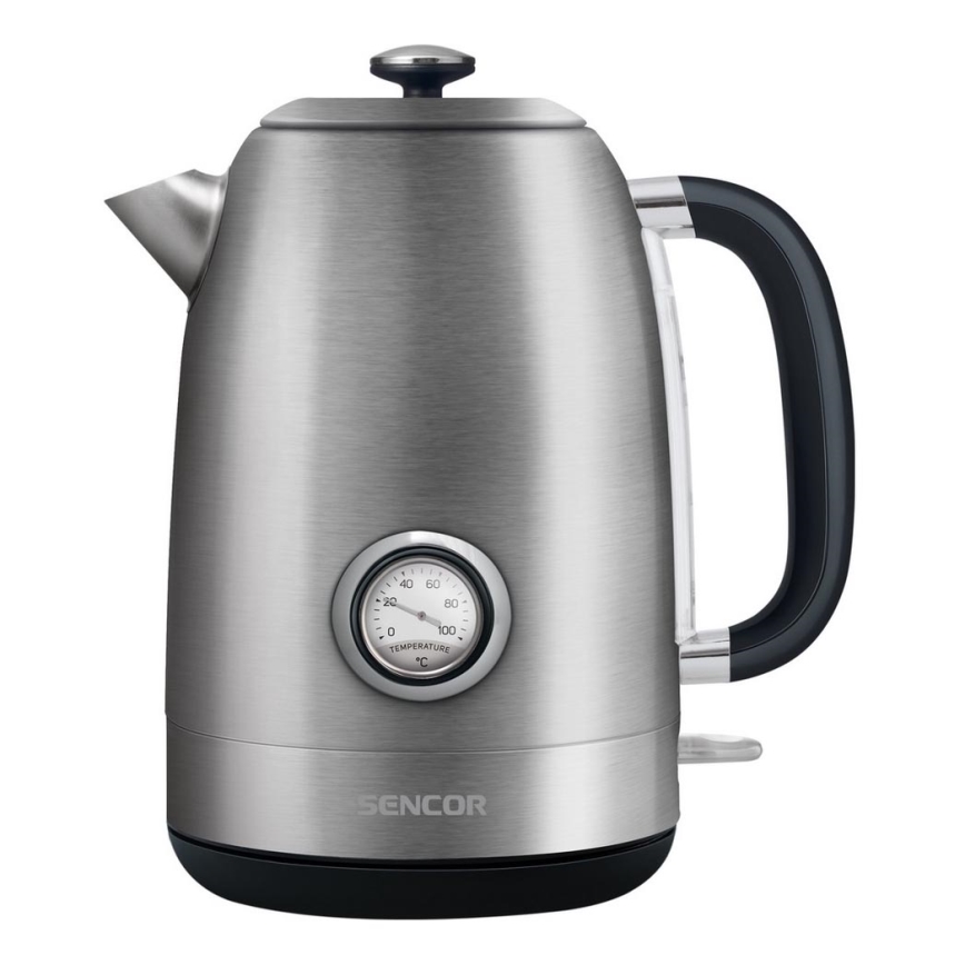 Sencor - Hervidor eléctrico 1,7 l 2200W/230V acero inoxidable