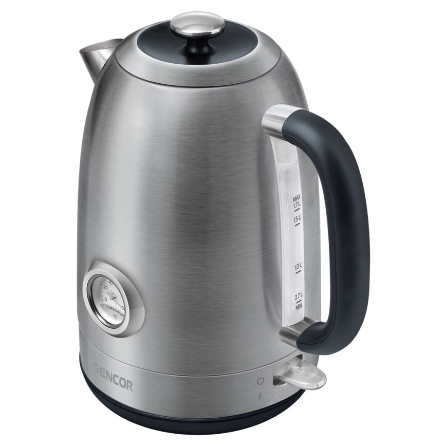 Sencor - Hervidor eléctrico 1,7 l 2200W/230V acero inoxidable