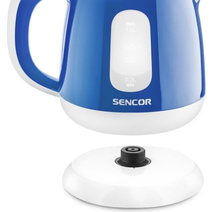 Sencor - Hervidor eléctrico 1 l 1100W/230V azul