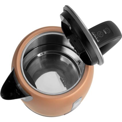 Sencor - Hervidor eléctrico con control de temperatura 1,7 l 2150 W/230 V acabado cobre