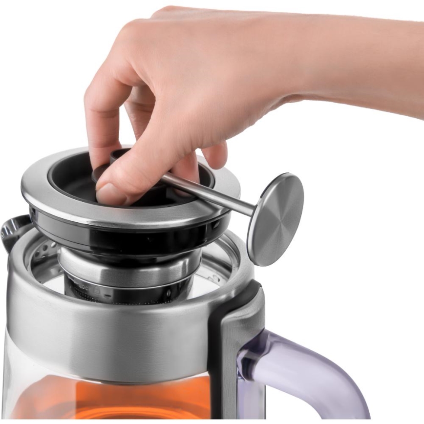 Sencor - Hervidor eléctrico con regulación de temperatura 1,5 l 1500W/230V acero inoxidable