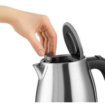 Sencor - Hervidor eléctrico con termorregulación 1,7 l 2200W/230V acero inoxidable