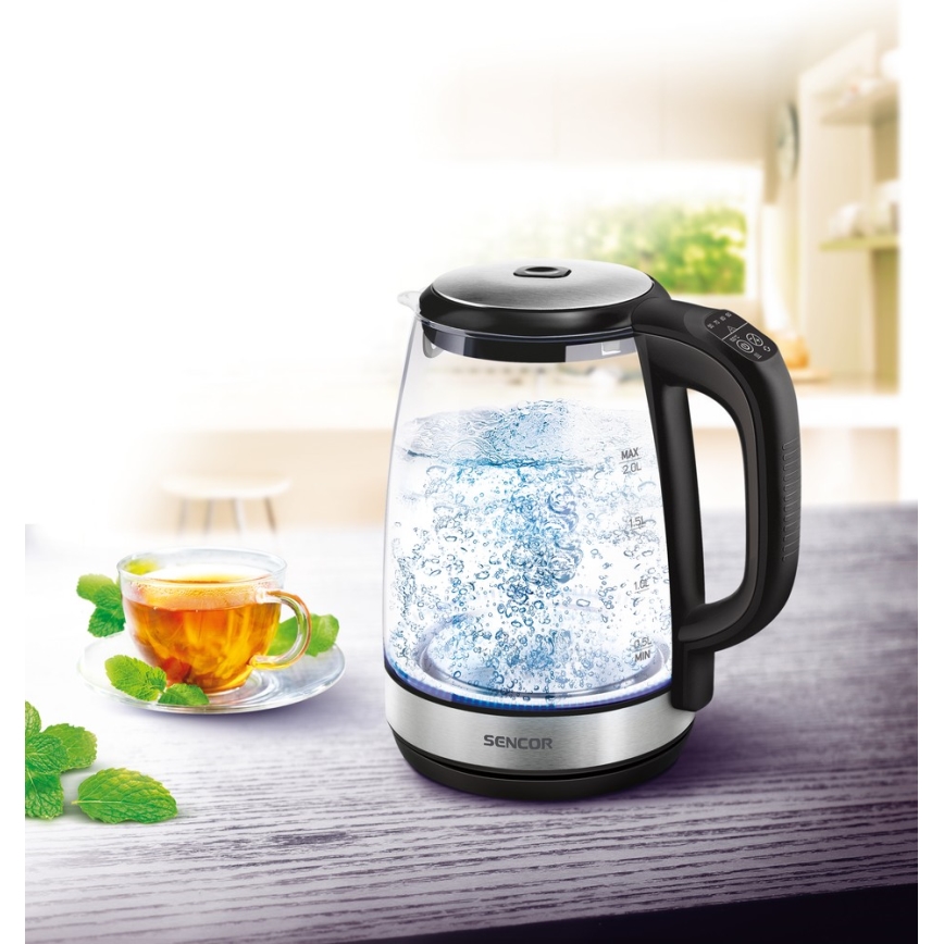 Sencor - Hervidor eléctrico con termorregulación 2 l 2200W/230V