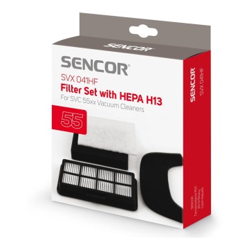 Sencor - Juego de filtro de entrada HEPA y microfiltro para aspiradora