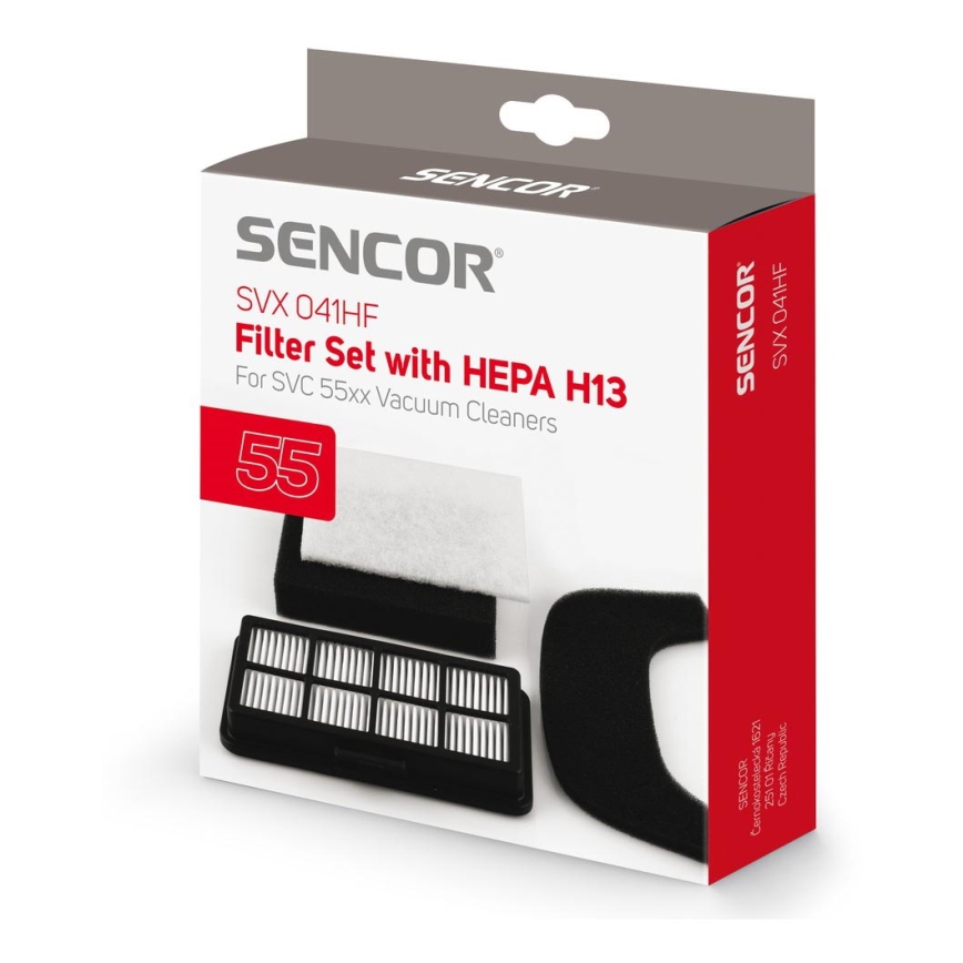 Sencor - Juego de filtro de entrada HEPA y microfiltro para aspiradora