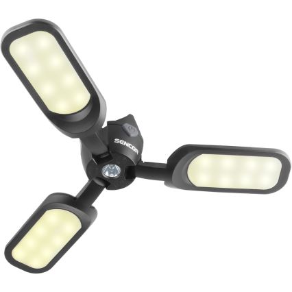 Sencor - Linterna de camping recargable con panel solar LED/3W/1600 mAh IPX4