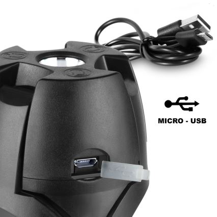 Sencor - Linterna de camping recargable con panel solar LED/3W/1600 mAh IPX4