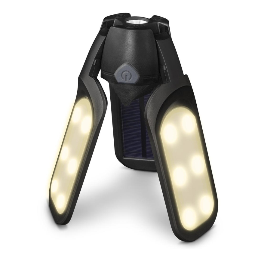 Sencor - Linterna de camping recargable con panel solar LED/3W/1600 mAh IPX4