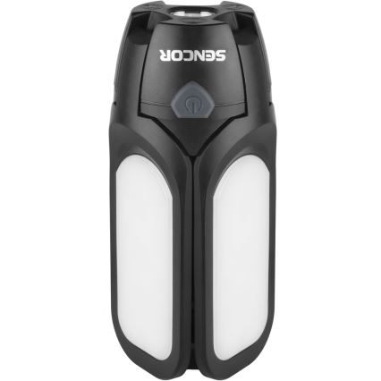 Sencor - Linterna LED recargable para camping con panel solar LED/3W/1600 mAh IPX4