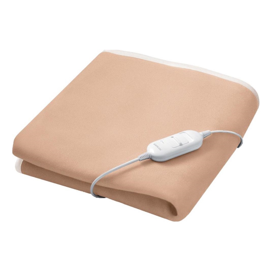 Sencor - Manta eléctrica calefactable 60W/230V 150x80 cm beige