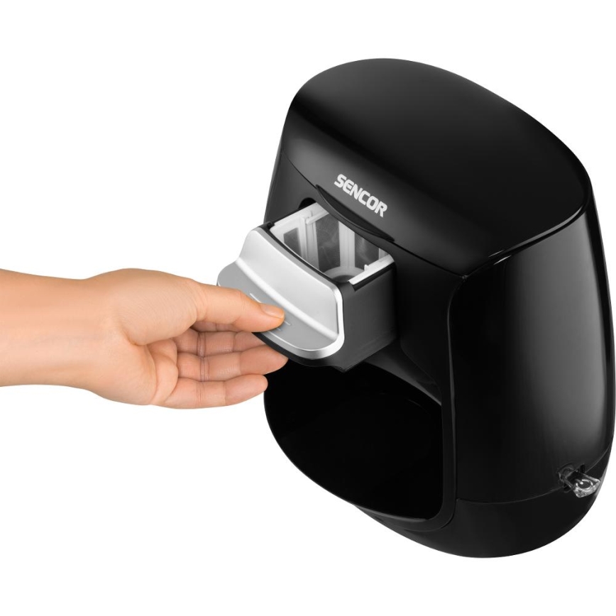 Sencor - Máquina de café con dos tazas 500W/230V negro
