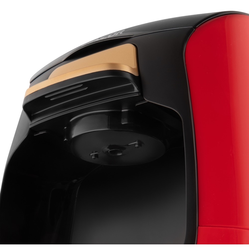 Sencor - Máquina de café con dos tazas 500W/230V rojo/negro