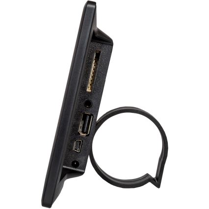 Sencor - Marco digital de fotos 7 con altavoz integrado, 230V, negro + mando a distancia